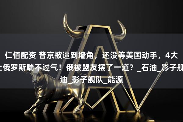 仁佰配资 普京被逼到墙角，还没等美国动手，4大压力已让俄罗斯喘不过气！俄被盟友摆了一道？_石油_影子舰队_能源